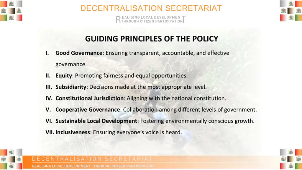 decentralisation secretariat r 1