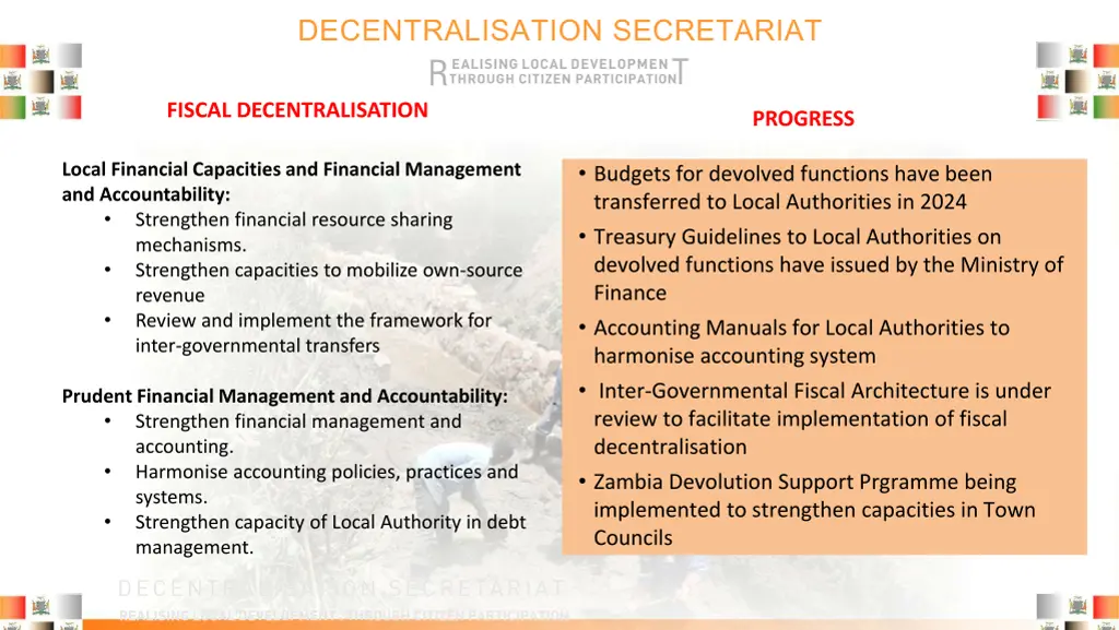 decentralisation secretariat r fiscal