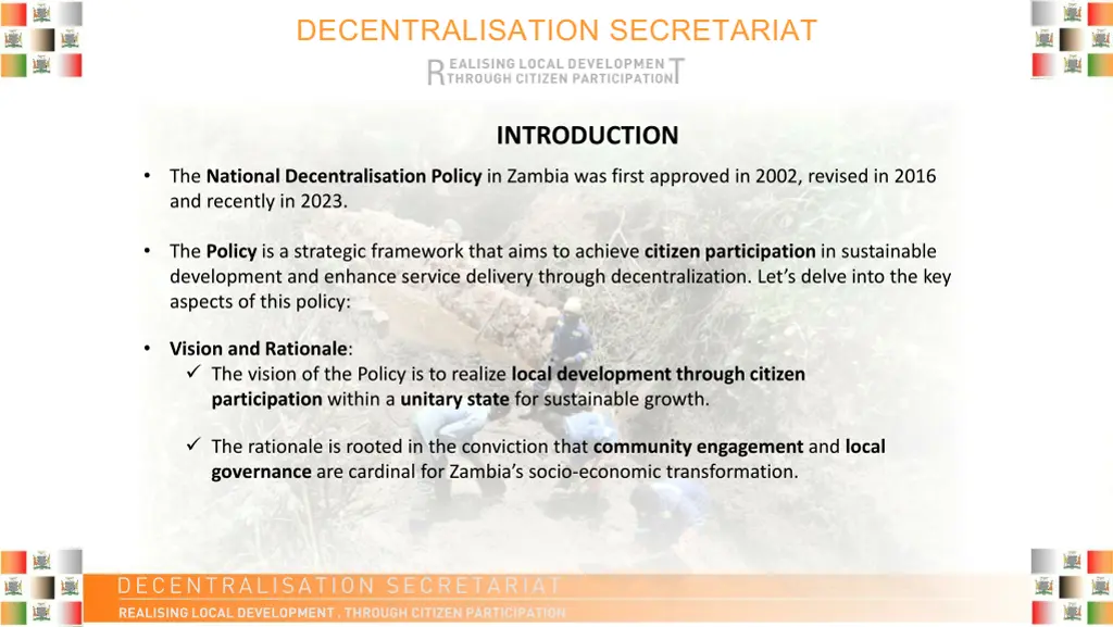 decentralisation secretariat r