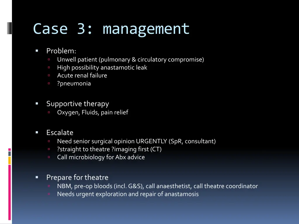 case 3 management