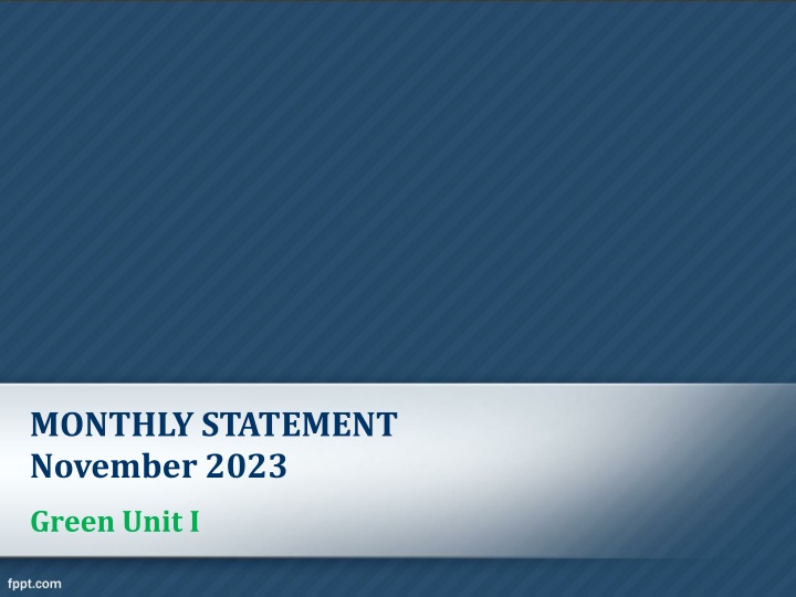 monthly statement november 2023