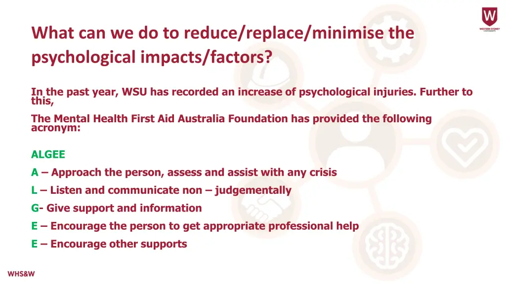 what can we do to reduce replace minimise