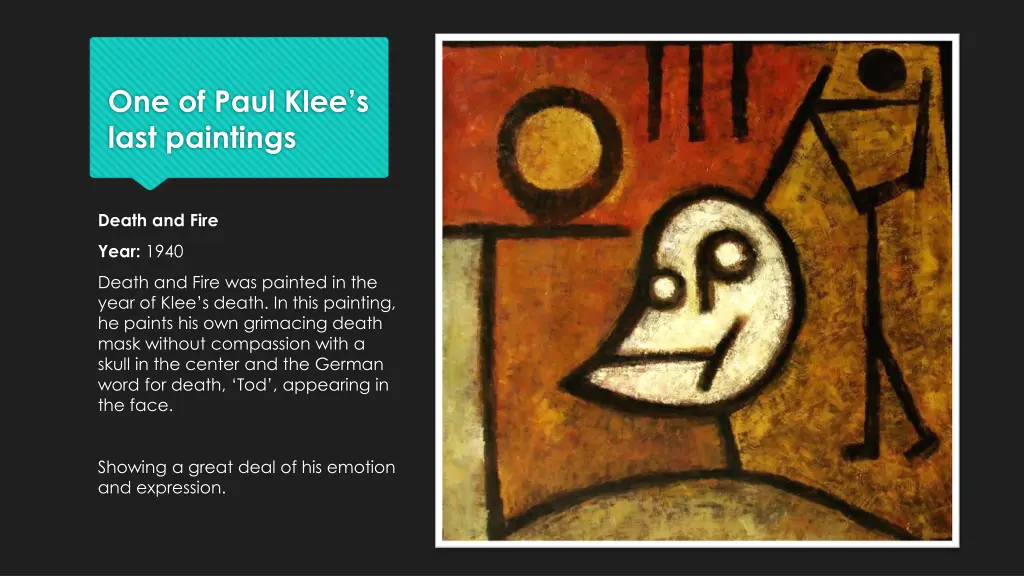 one of paul klee s last paintings