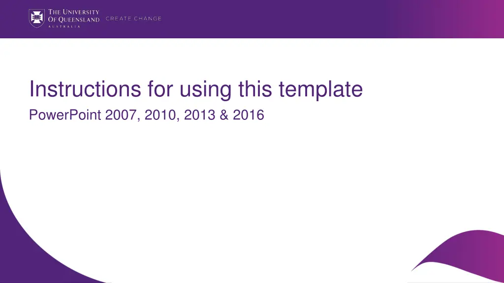 instructions for using this template powerpoint