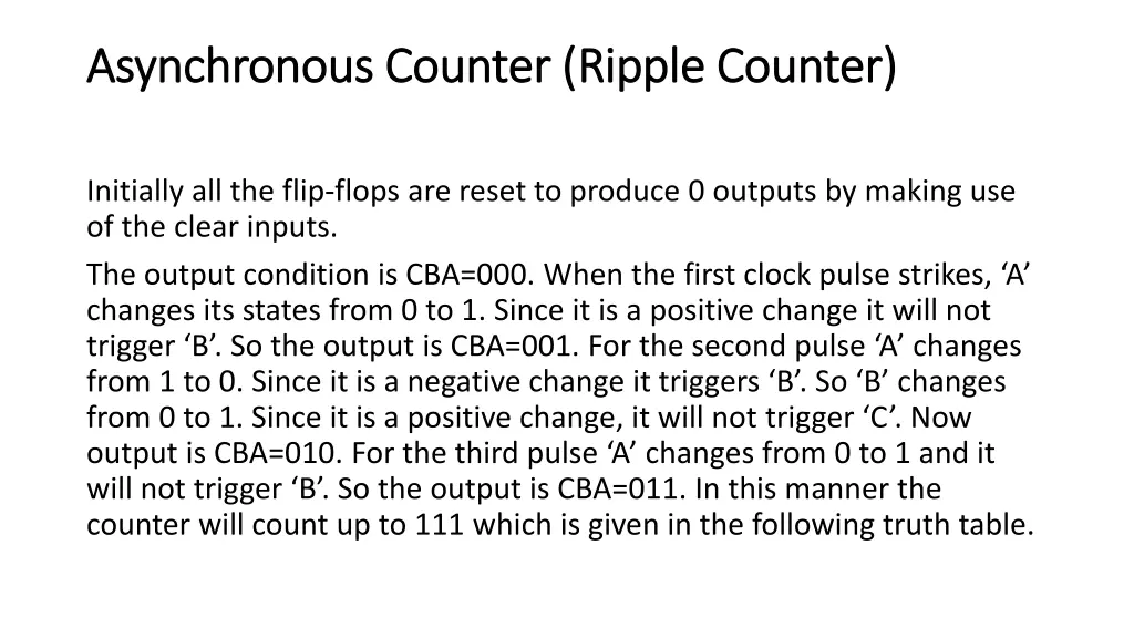 asynchronous counter ripple counter asynchronous 2