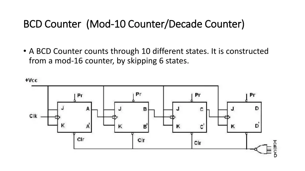 bcd counter mod bcd counter mod 10 counter decade
