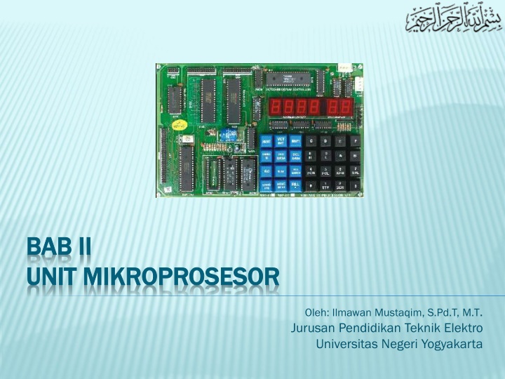 bab bab ii ii unit mikroprosesor unit