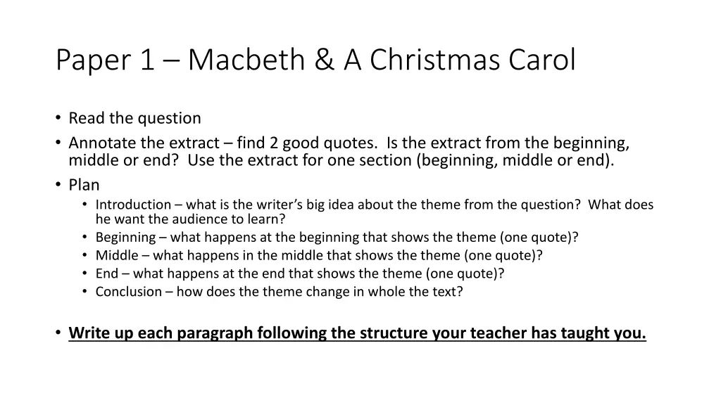 paper 1 macbeth a christmas carol