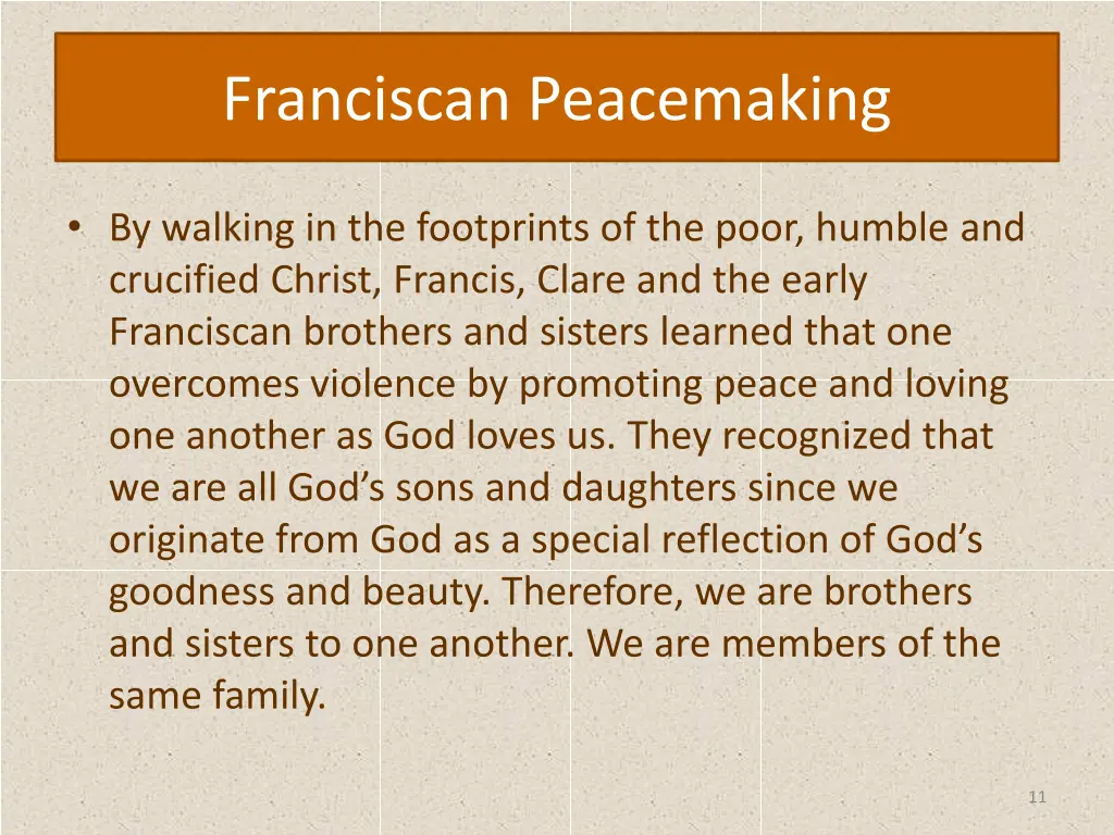 franciscan peacemaking 10