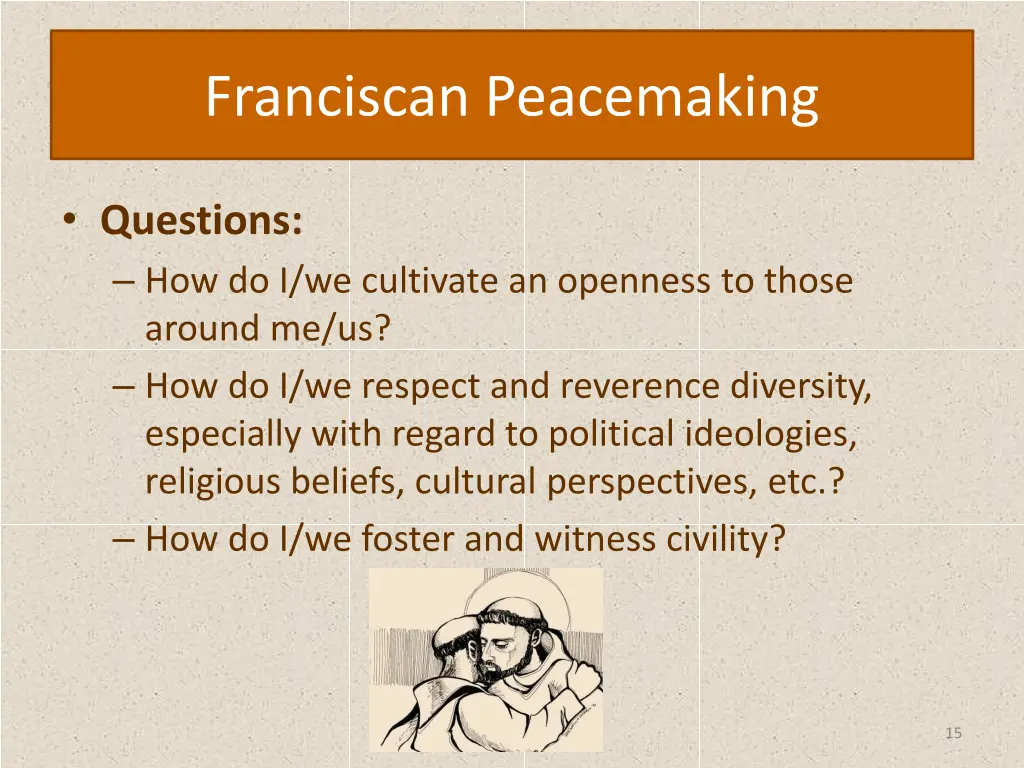 franciscan peacemaking 14