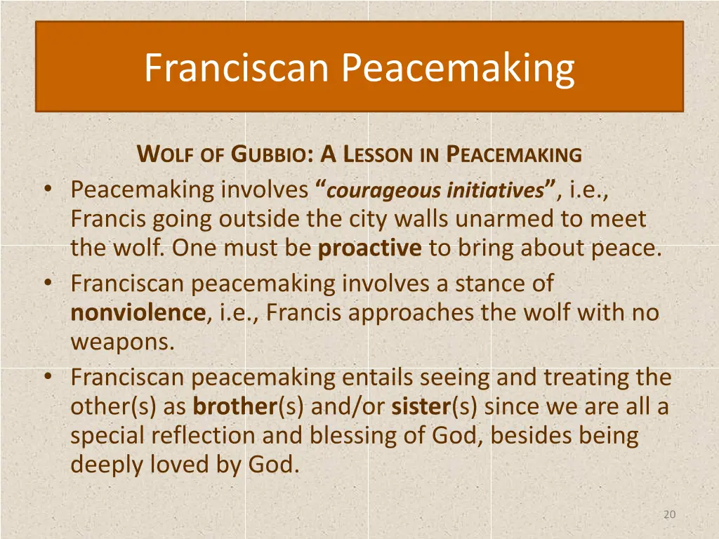 franciscan peacemaking 19