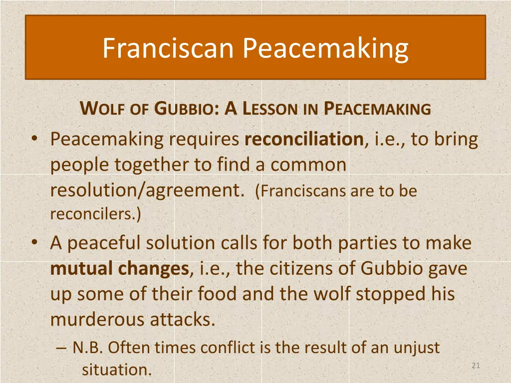 franciscan peacemaking 20