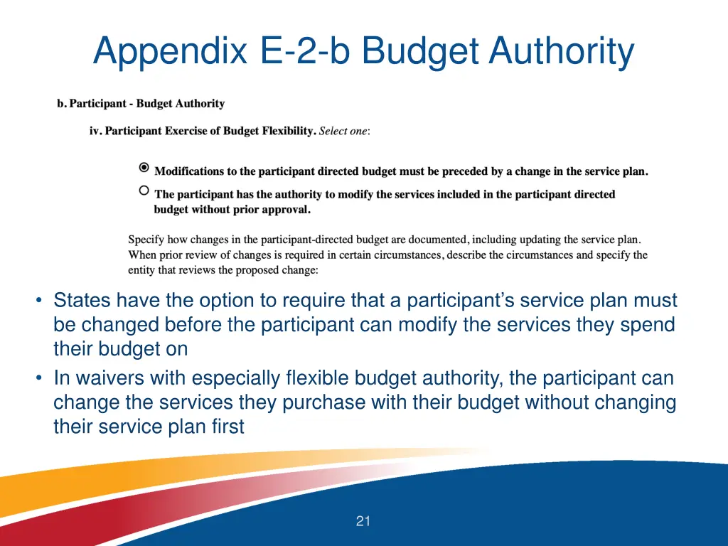 appendix e 2 b budget authority 1