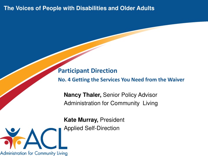 the voices of people with disabilities and older