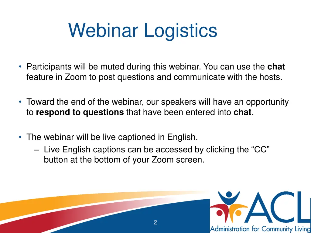 webinar logistics