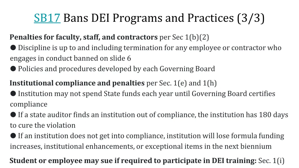 sb17 bans dei programs and practices 3 3