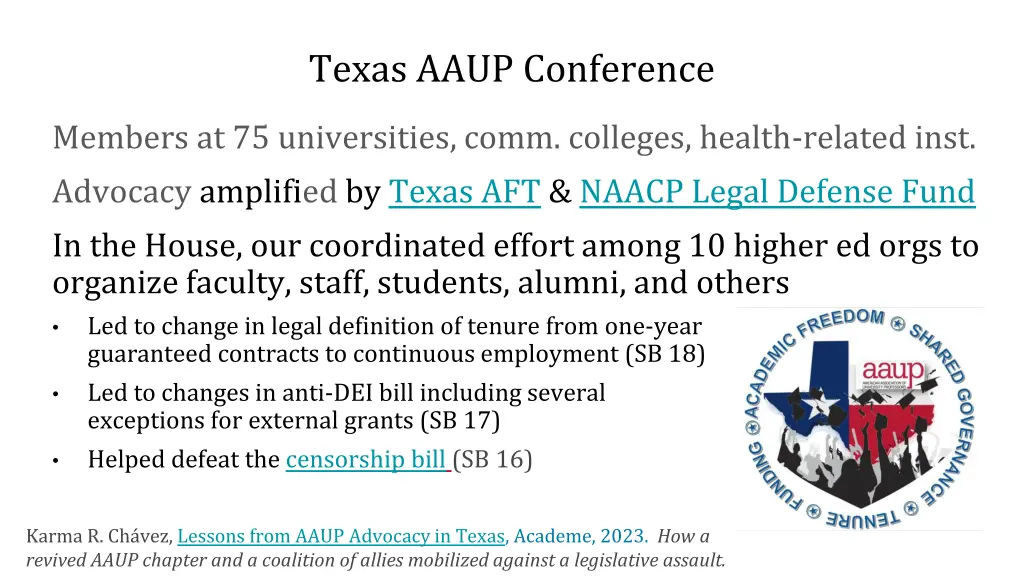 texas aaup conference