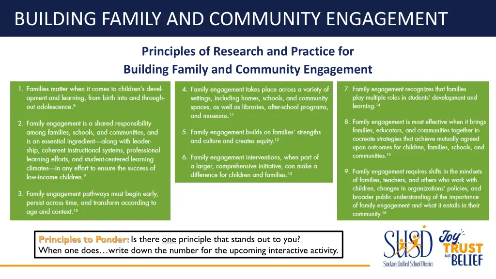 building family and community engagement