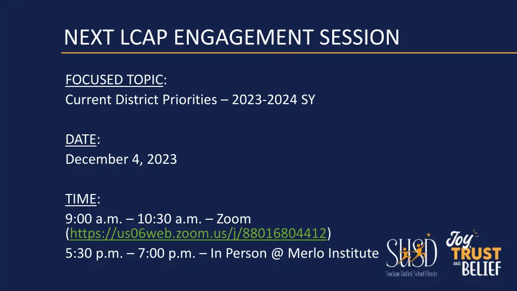 next lcap engagement session