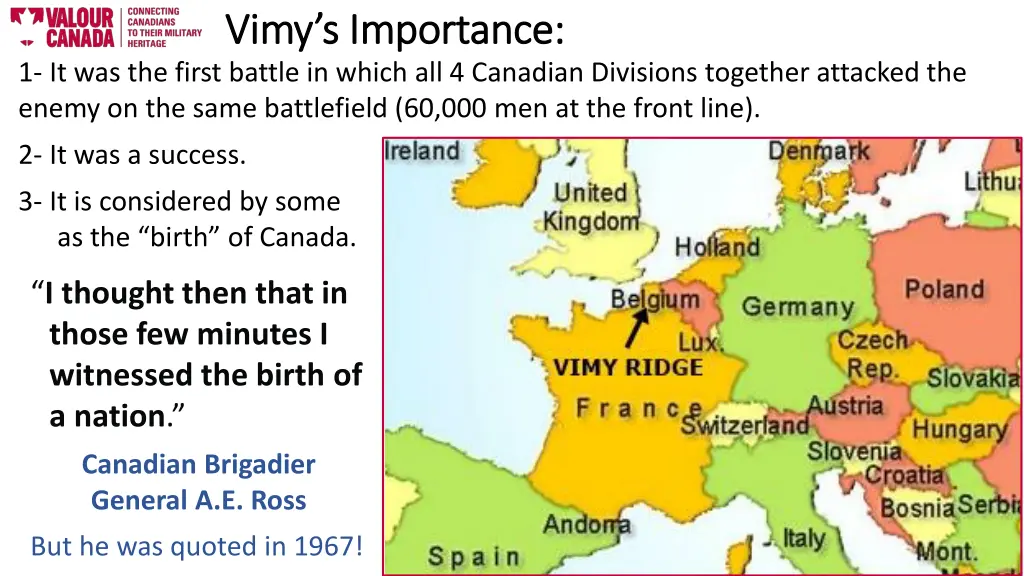 vimy s importance vimy s importance