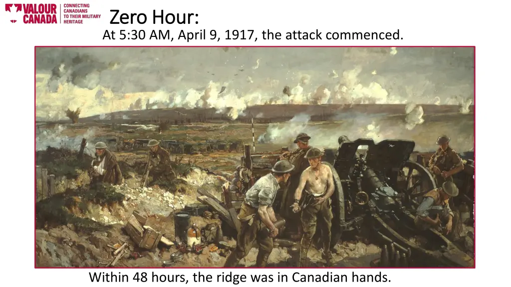 zero hour zero hour at 5 30 am april 9 1917