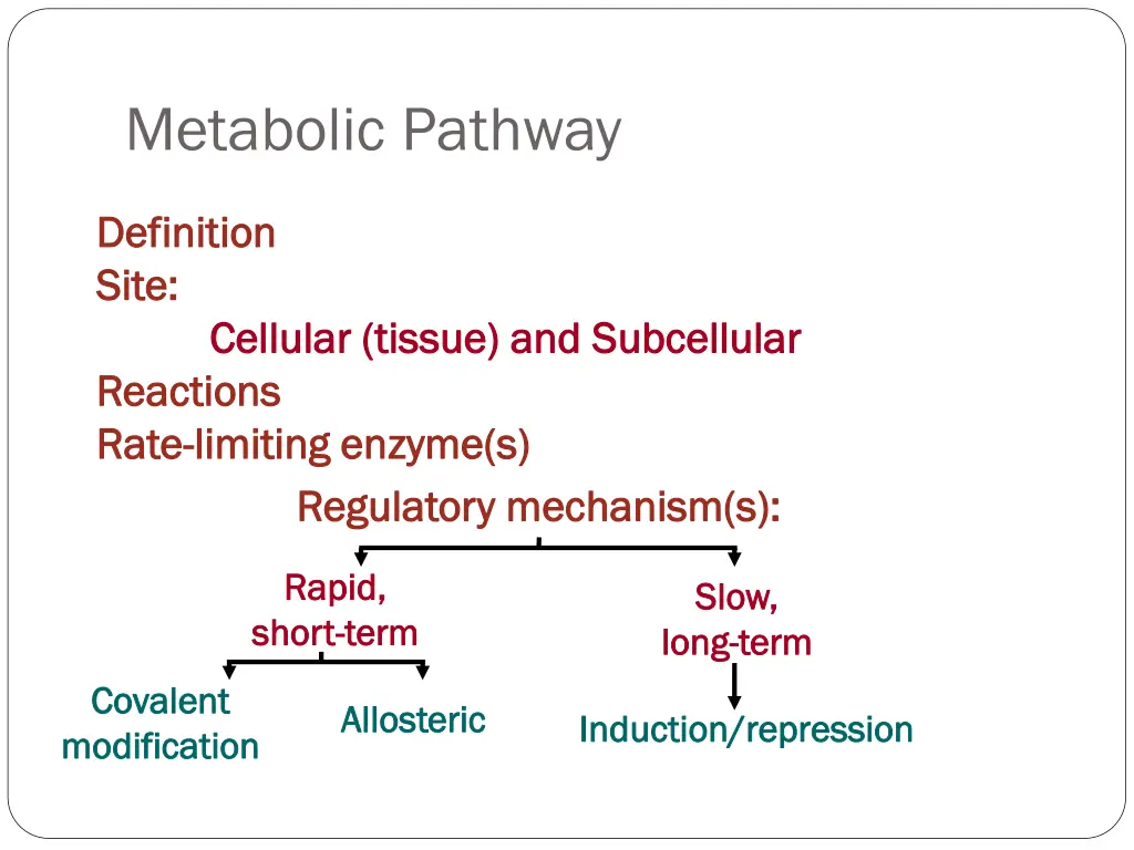 metabolic pathway