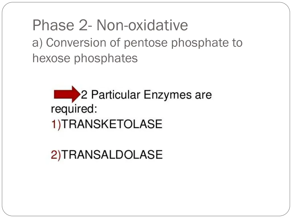 phase 2 non oxidative a conversion of pentose