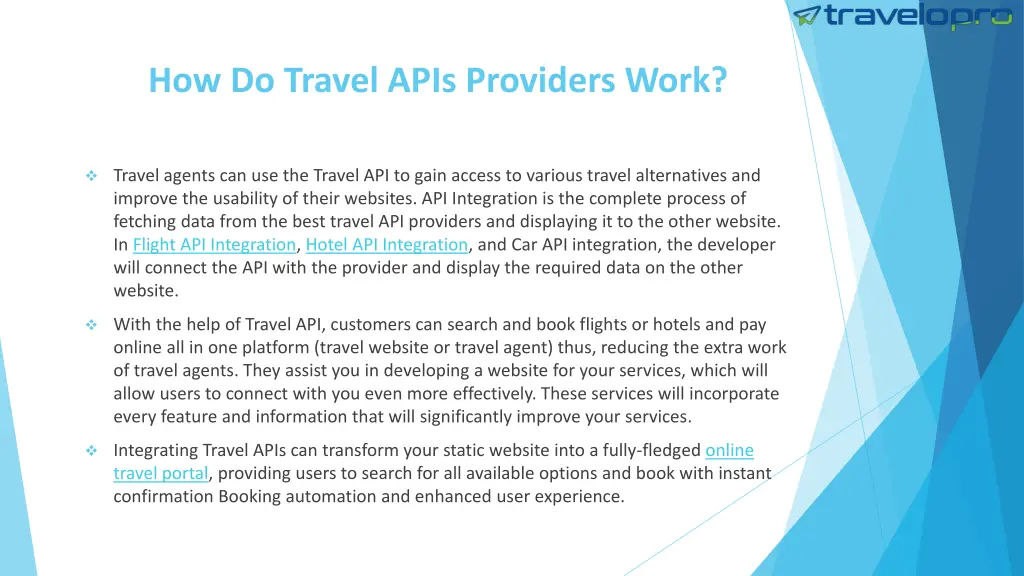 how do travel apis providers work
