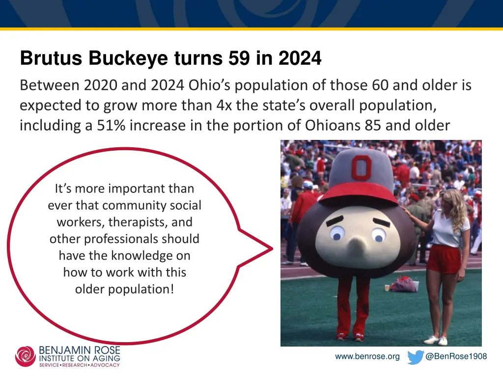 brutus buckeye turns 59 in 2024 between 2020