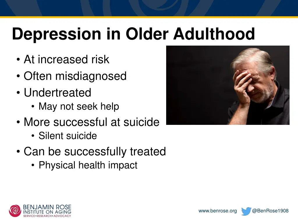 depression in older adulthood