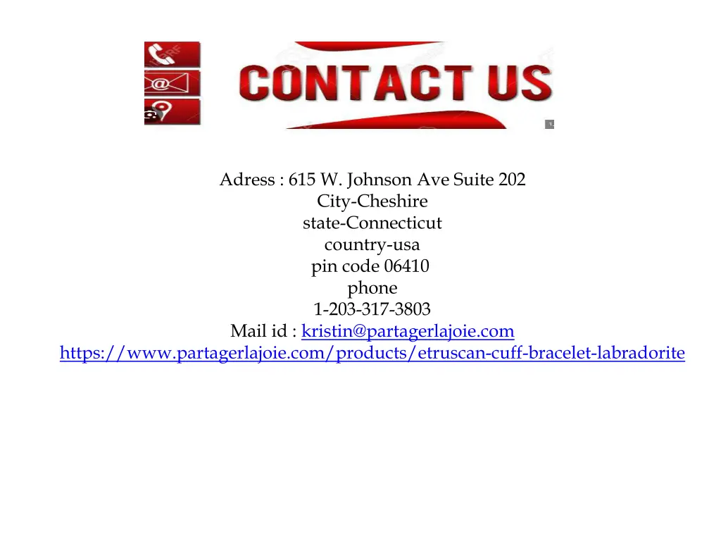 adress 615 w johnson ave suite 202 city cheshire