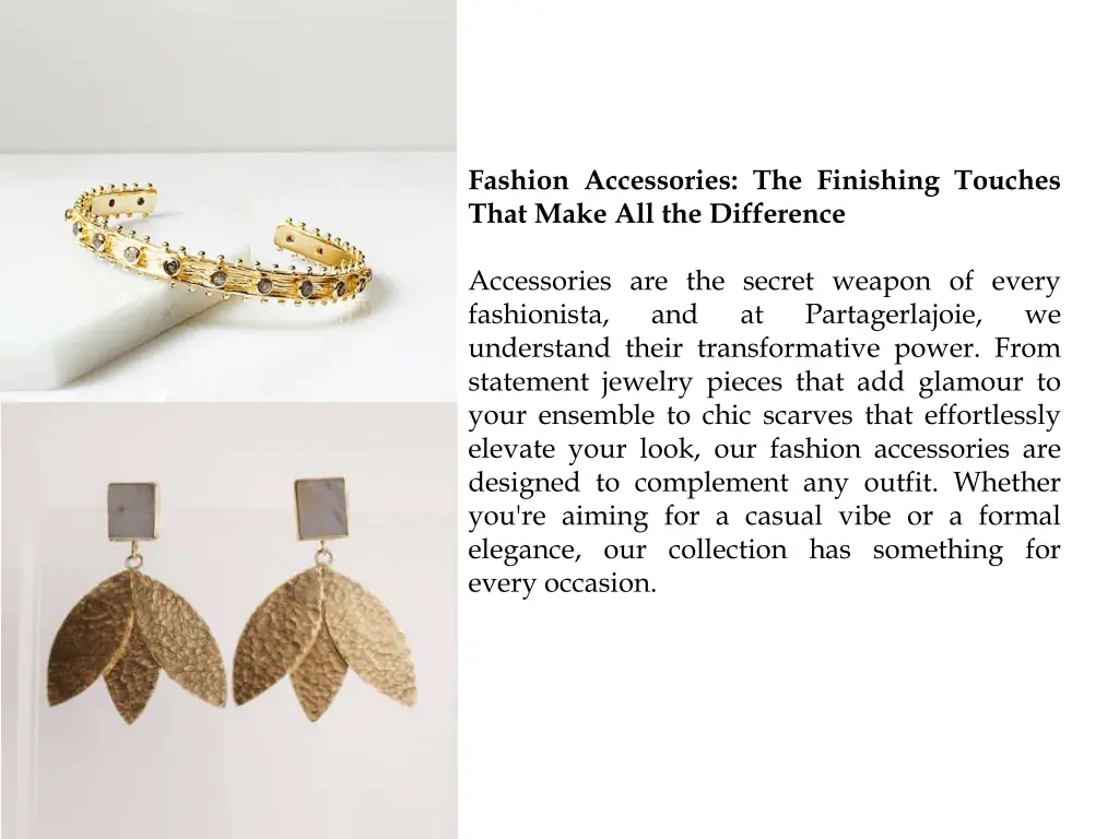 fashion accessories the finishing touches that
