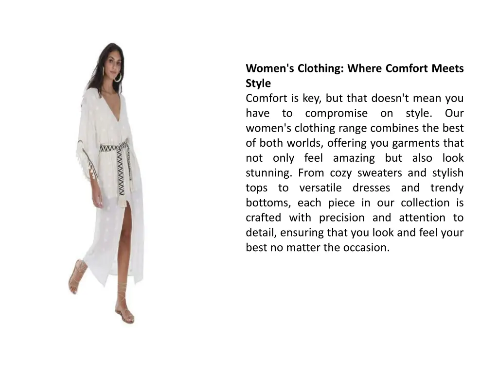 women s clothing where comfort meets style