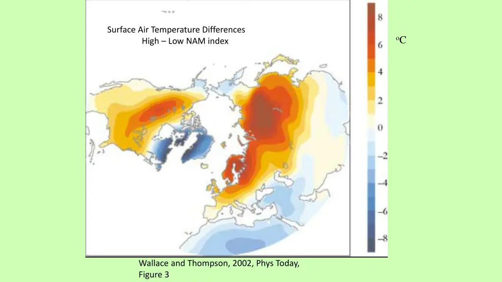 surface air temperature differences high