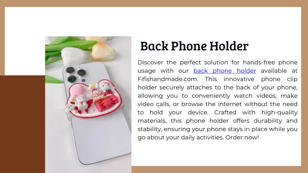 back phone holder