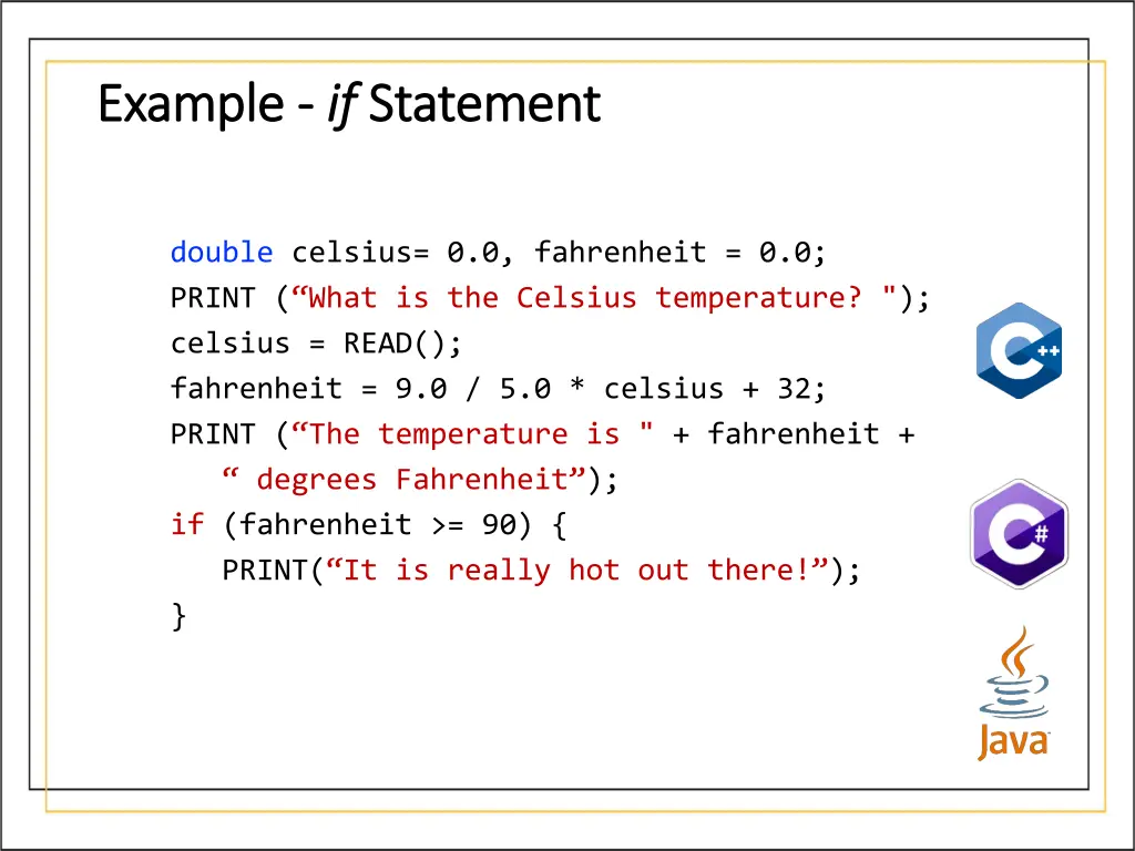 example example if if statement