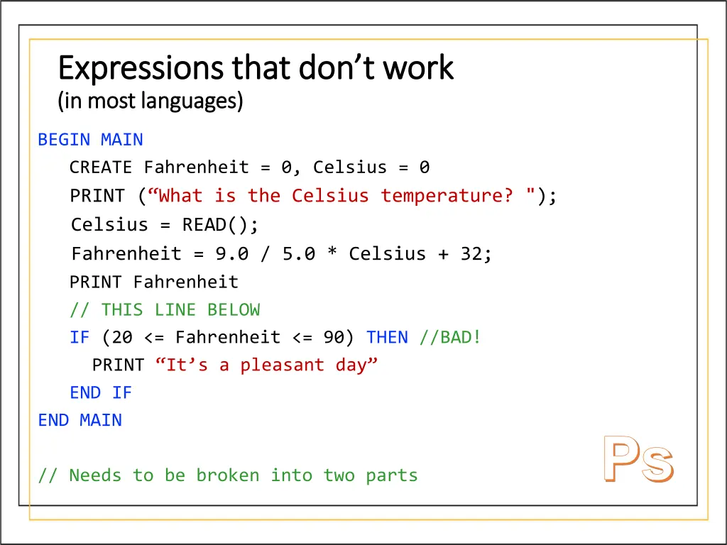 expressions that don t work expressions that