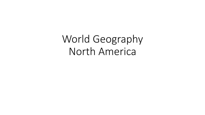 world geography north america