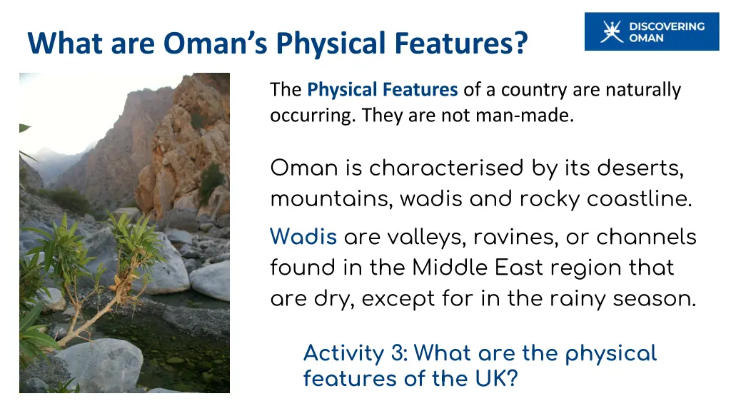what are oman s physical features