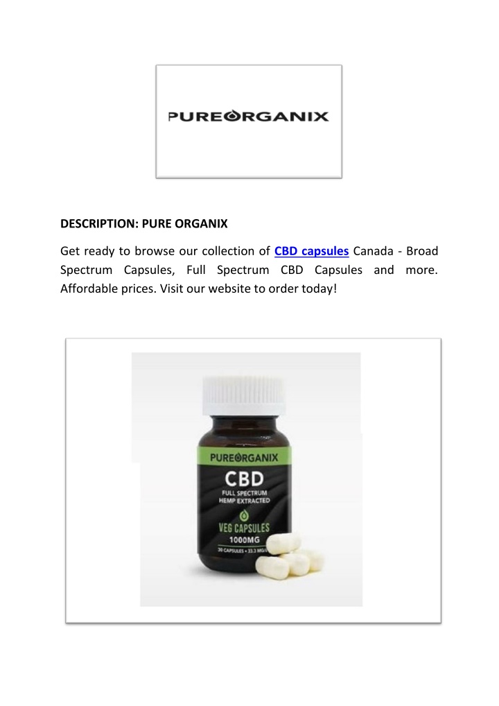 description pure organix