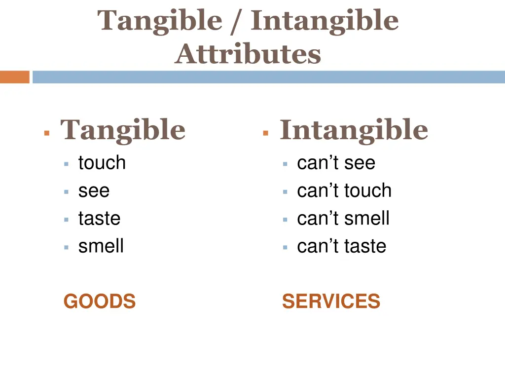 tangible intangible attributes