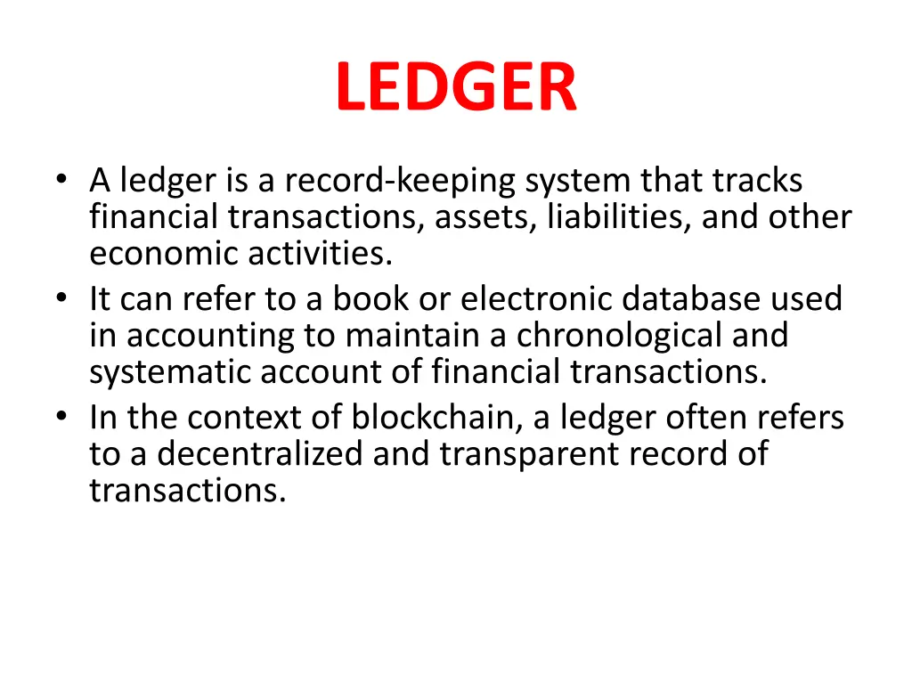 ledger