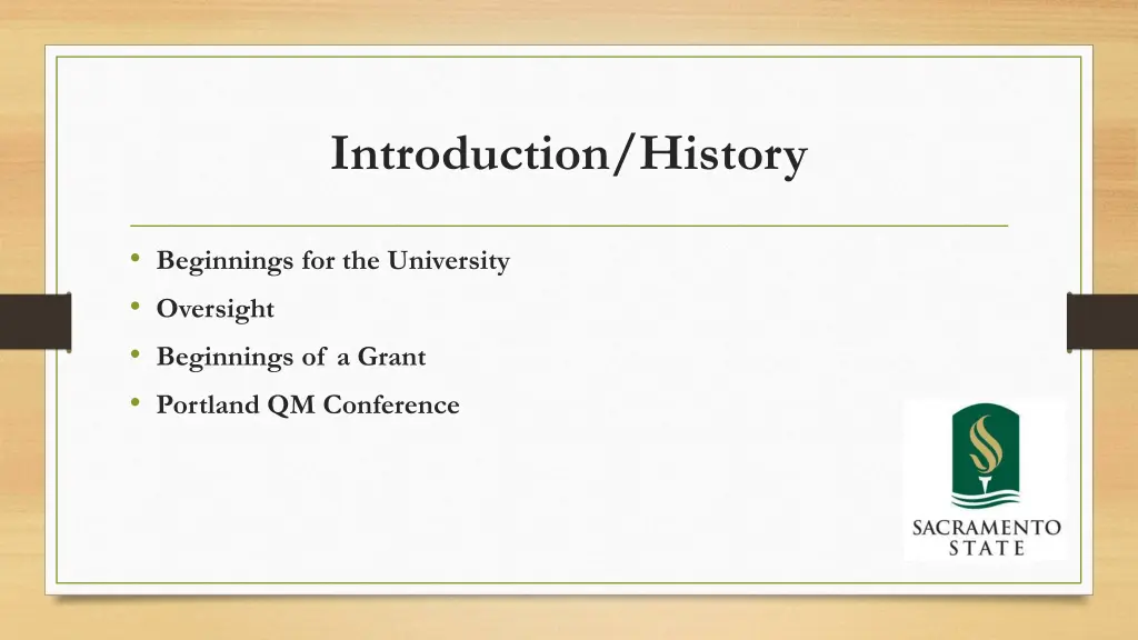 introduction history