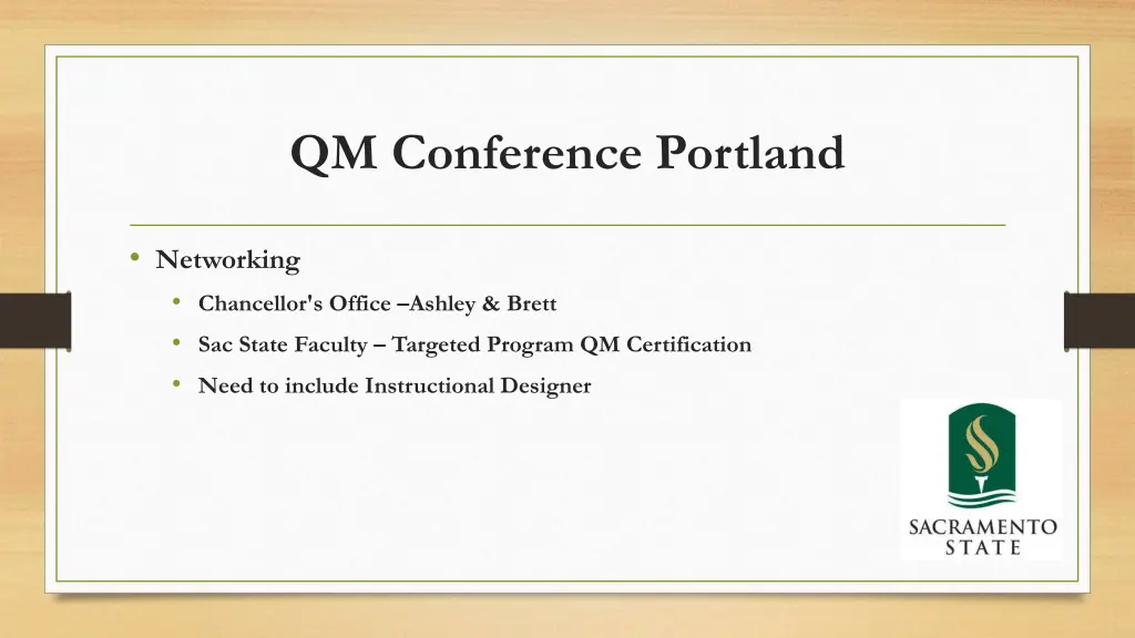 qm conference portland