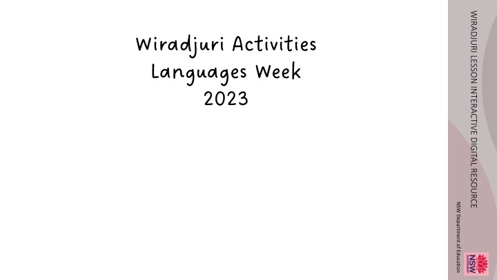 wiradjuri lesson interactive digital resource