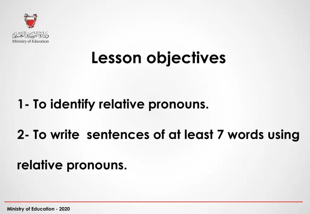 lesson objectives
