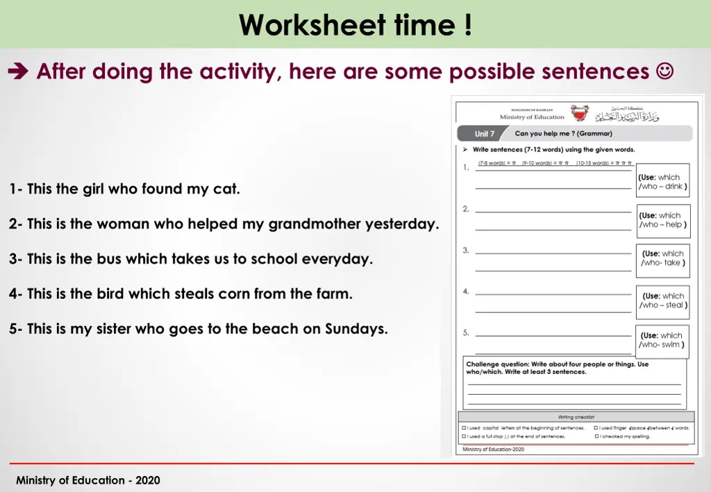 worksheet time 1