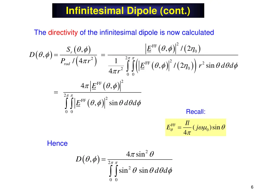 infinitesimal dipole cont 3