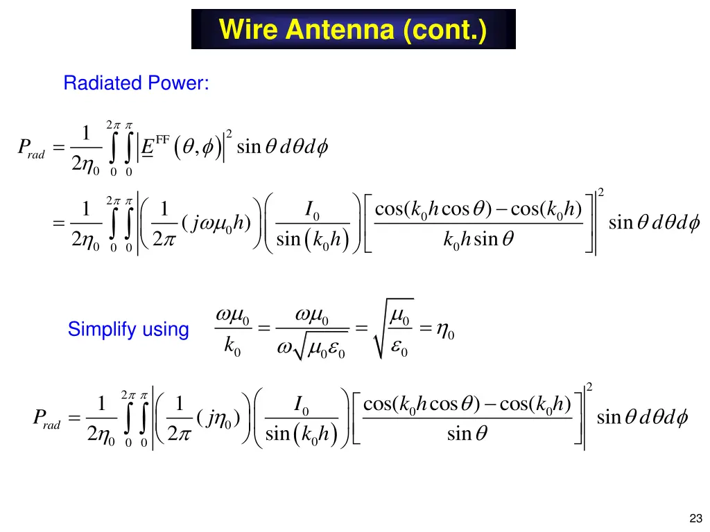 wire antenna cont 13