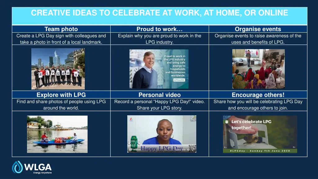 creative ideas to celebrate at work at home